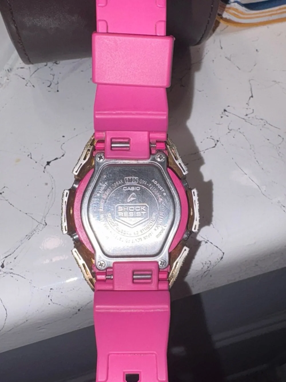 Pink Crystal Bezel Watch
